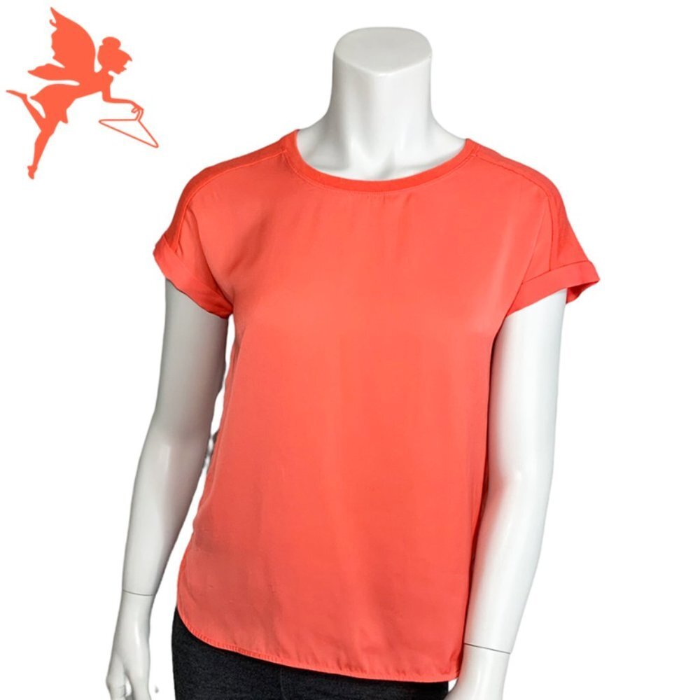 VINCE Happy Little Short Sleeve Top